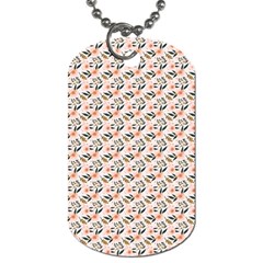 Pink Floral Love Dog Tag (one Side)