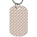 Pink Floral Love Dog Tag (Two Sides) Front