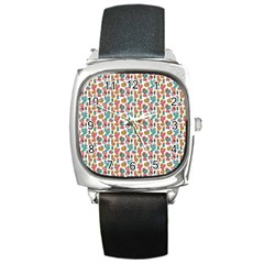 Cactus Love Square Metal Watch by designsbymallika