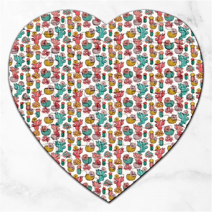 Cactus Love Jigsaw Puzzle (Heart)