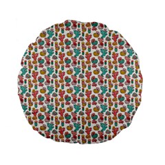 Cactus Love Standard 15  Premium Flano Round Cushions by designsbymallika