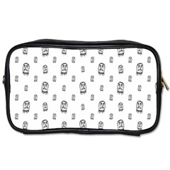 Sketchy Monster Pencil Drawing Motif Pattern Toiletries Bag (two Sides) by dflcprintsclothing