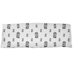 Sketchy Monster Pencil Drawing Motif Pattern Body Pillow Case Dakimakura (two Sides)