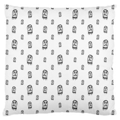 Sketchy Monster Pencil Drawing Motif Pattern Large Cushion Case (one Side) by dflcprintsclothing