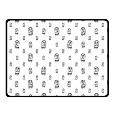 Sketchy Monster Pencil Drawing Motif Pattern Double Sided Fleece Blanket (small) 