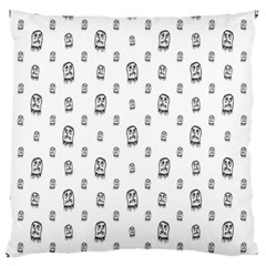 Sketchy Monster Pencil Drawing Motif Pattern Large Flano Cushion Case (two Sides) by dflcprintsclothing