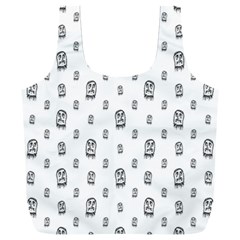 Sketchy Monster Pencil Drawing Motif Pattern Full Print Recycle Bag (xxxl) by dflcprintsclothing