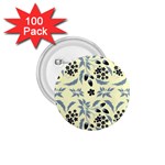 Folk flowers art pattern Floral  surface design  Seamless pattern 1.75  Buttons (100 pack)  Front