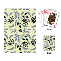 Folk Flowers Art Pattern Floral  Surface Design  Seamless Pattern Playing Cards Single Design (rectangle) by Eskimos