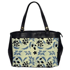 Folk Flowers Art Pattern Floral  Surface Design  Seamless Pattern Oversize Office Handbag by Eskimos