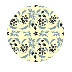 Folk Flowers Art Pattern Floral  Surface Design  Seamless Pattern Mini Round Pill Box (pack Of 5)