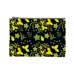 Folk Flowers Art Pattern Floral  Surface Design  Seamless Pattern Cosmetic Bag (large) by Eskimos