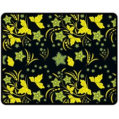 Folk Flowers Art Pattern Floral  Surface Design  Seamless Pattern Fleece Blanket (medium)  by Eskimos