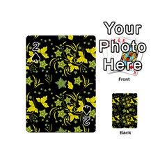 Folk Flowers Art Pattern Floral  Surface Design  Seamless Pattern Playing Cards 54 Designs (mini) by Eskimos