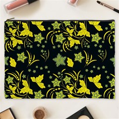 Folk Flowers Art Pattern Floral  Surface Design  Seamless Pattern Cosmetic Bag (xxxl) by Eskimos