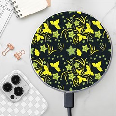 Folk Flowers Art Pattern Floral  Surface Design  Seamless Pattern Wireless Charger by Eskimos