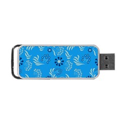 Folk Flowers Art Pattern Floral  Surface Design  Seamless Pattern Portable Usb Flash (one Side) by Eskimos