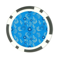 Folk Flowers Art Pattern Floral  Surface Design  Seamless Pattern Poker Chip Card Guard by Eskimos