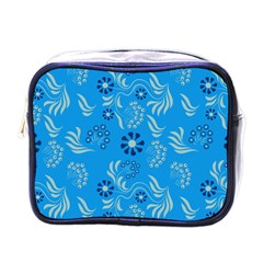 Folk Flowers Art Pattern Floral  Surface Design  Seamless Pattern Mini Toiletries Bag (one Side) by Eskimos