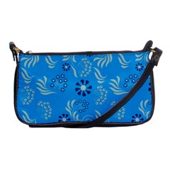 Folk Flowers Art Pattern Floral  Surface Design  Seamless Pattern Shoulder Clutch Bag by Eskimos