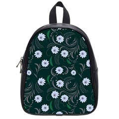 Folk Flowers Art Pattern Floral  Surface Design  Seamless Pattern School Bag (small) by Eskimos