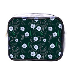 Folk Flowers Art Pattern Floral  Surface Design  Seamless Pattern Mini Toiletries Bag (one Side) by Eskimos