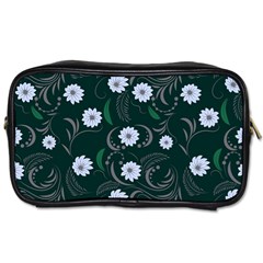 Folk Flowers Art Pattern Floral  Surface Design  Seamless Pattern Toiletries Bag (two Sides) by Eskimos