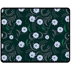 Folk Flowers Art Pattern Floral  Surface Design  Seamless Pattern Fleece Blanket (medium)  by Eskimos