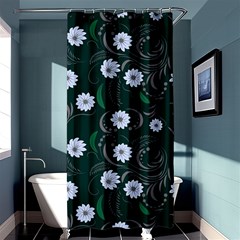 Folk Flowers Art Pattern Floral  Surface Design  Seamless Pattern Shower Curtain 36  X 72  (stall)  by Eskimos