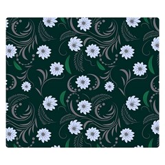 Folk Flowers Art Pattern Floral  Surface Design  Seamless Pattern Double Sided Flano Blanket (small)  by Eskimos