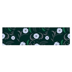 Folk Flowers Art Pattern Floral  Surface Design  Seamless Pattern Satin Scarf (oblong) by Eskimos