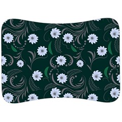 Folk Flowers Art Pattern Floral  Surface Design  Seamless Pattern Velour Seat Head Rest Cushion by Eskimos