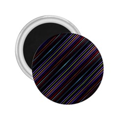 Dark Multicolored Striped Print Design Dark Multicolored Striped Print Design 2 25  Magnets