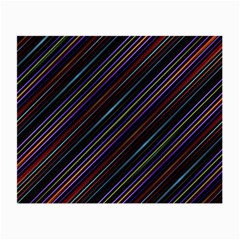 Dark Multicolored Striped Print Design Dark Multicolored Striped Print Design Small Glasses Cloth by dflcprintsclothing