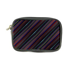 Dark Multicolored Striped Print Design Dark Multicolored Striped Print Design Coin Purse by dflcprintsclothing