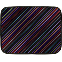 Dark Multicolored Striped Print Design Dark Multicolored Striped Print Design Double Sided Fleece Blanket (mini)  by dflcprintsclothing