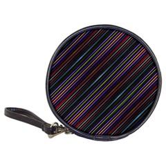 Dark Multicolored Striped Print Design Dark Multicolored Striped Print Design Classic 20-cd Wallets by dflcprintsclothing