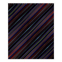 Dark Multicolored Striped Print Design Dark Multicolored Striped Print Design Shower Curtain 60  X 72  (medium)  by dflcprintsclothing