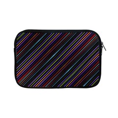 Dark Multicolored Striped Print Design Dark Multicolored Striped Print Design Apple Ipad Mini Zipper Cases