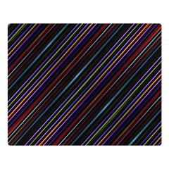 Dark Multicolored Striped Print Design Dark Multicolored Striped Print Design Double Sided Flano Blanket (large)  by dflcprintsclothing