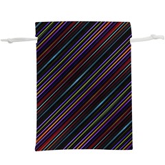 Dark Multicolored Striped Print Design Dark Multicolored Striped Print Design  Lightweight Drawstring Pouch (xl) by dflcprintsclothing