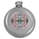 Sewn Repeats Round Hip Flask (5 oz) Front