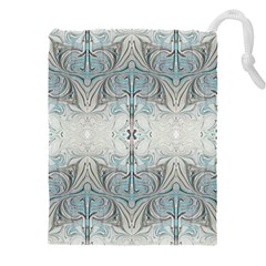 Liberty Inspired Symmetry Drawstring Pouch (5xl) by kaleidomarblingart