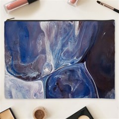 Abstract Blue Cosmetic Bag (xxxl)