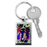 Neon Aggression Key Chain (Rectangle) Front