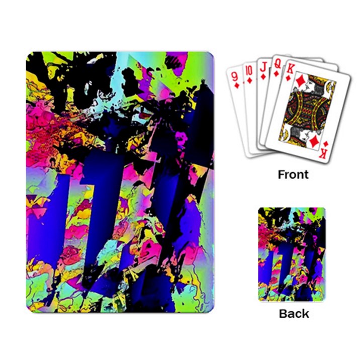 Neon Aggression Playing Cards Single Design (Rectangle)