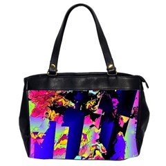 Neon Aggression Oversize Office Handbag (2 Sides) by MRNStudios