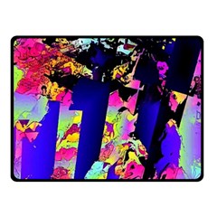 Neon Aggression Double Sided Fleece Blanket (small)  by MRNStudios