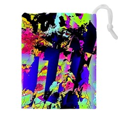 Neon Aggression Drawstring Pouch (4xl) by MRNStudios