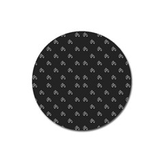 Bicycle Signal Street Motif Print Pattern Magnet 3  (round) by dflcprintsclothing